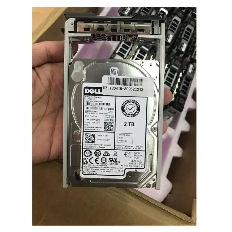 DELL server hard drive 2tb, Hard Disk SAS 12G 7.2K 2.5 inci HDD