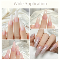 Gel dur sculptant rose clair pour extension d'ongles, fixation de strass, marque privée OEM ODM, pour salon de manucure, commande en gros