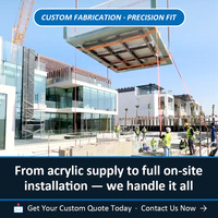Kristallklare 93% Acrylplatten für Schwimmbadbau von Professioneller Fabrik