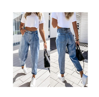 Pantalones de chándal informales para mujer, pantalón harén rasgado y ligero, Verano