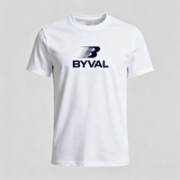 Byval OEM personnalisé en gros tricoté 100% polyester séchage rapide t-shirt pour hommes marathon événement course évacuation de l'humidité chemises promotionnelles