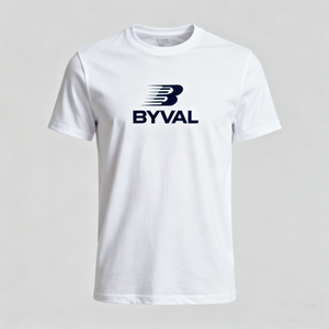 Byval OEM personnalisé en gros tricoté 100% polyester séchage rapide t-shirt pour hommes marathon événement course évacuation de l'humidité chemises promotionnelles - Product Image 1