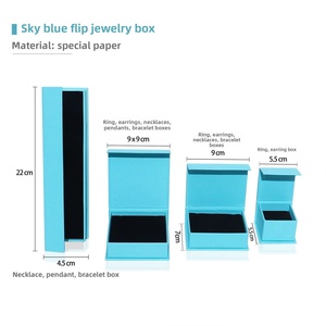 Custom New Fashion Satin Velvet Flip Jewelry <b>Storage</b> Simple Book Shape Magnetic Ring Earring Bracelet Necklace Display Stand - Product Image 6