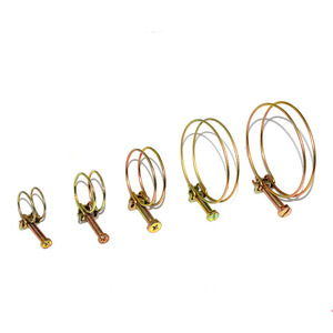 <span class=keywords><strong>Collier</strong></span> <span class=keywords><strong>de</strong></span> <span class=keywords><strong>serrage</strong></span> en fil d'acier galvanisé double pour tuyaux et flexibles, système métrique - Product Image 5