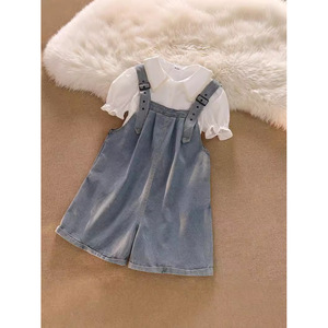 จั๊มสูทผ้ายีนส์เอวสูงสีฟ้าอ่อนของผู้หญิง, 2025ฤดูใบไม้ผลิฤดูร้อน - Product Image 6