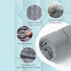 Уютное роскошное утяжеленное одеяло из хрустального бархата, маленькое утяжеленное одеяло для отдыха, сна, путешествий - Product Image 4