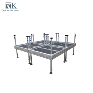Aluminum Modular <b>Stage</b> With Safety Guardrail Portable Adjustable <b>Stage</b> for School Activity - Product Image 4