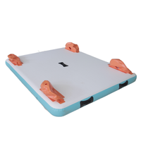Drop stitch bateau gonflable île de pêche ponton yoga out float dock plate-forme gonflable docks flottants ponton
