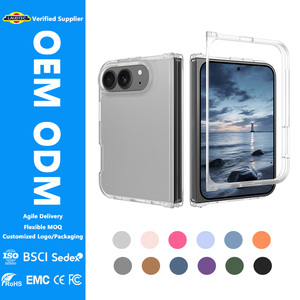 Coque de téléphone 2-en-1 effet peau pour <span class=keywords><strong>iPhone</strong></span> 18 Fold, anti-traces de doigts, protection antichoc 4 coins, ultra-fine et pliable - Product Image 1