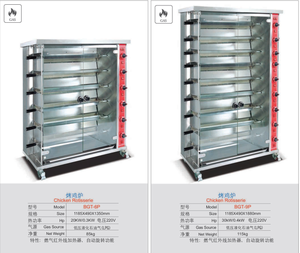 Kommerzieller 36-Hähnchen Gas-Rotisseriegrill, Brasilianischer BBQ- und Kebab-Rotisserie-Maschine - Product Image 3