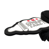 Siap Kirim Patch Logo Botol Dot Kartun Popok PVC 3D Karet Lencana Moral Velcro Cocok untuk Rompi Taktis