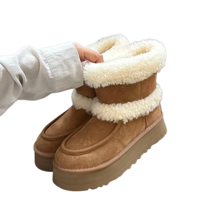 Bottes de neige classiques de haute qualité pour femmes, de marque de créateurs, hauteur cheville, chaudes, antidérapantes, vente directe d'usine, chaussures personnalisées - Product Image 5