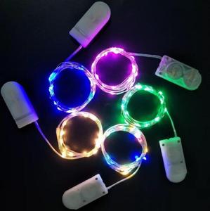 Vòng Hoa 1M 2 M 3M Đèn Thần Tiên Mini CR2032 Cho Phòng Tiệc Đám Cưới Giáng Sinh Đèn Dây Led Siêu Nhỏ Dây Đồng Hoạt Động Bằng Pin - Product Image 3