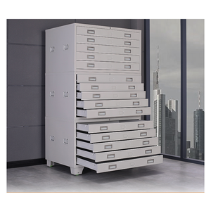 Stainless steel large file map architecture drawings storage chest drawer design storage cabinet flat drawer cabinet