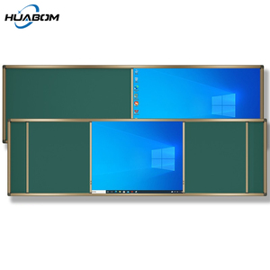 Tablero de escritura verde para enseñanza escolar, <span class=keywords><strong>Pizarra</strong></span> Interactiva <span class=keywords><strong>multimedia</strong></span> Push-Pull para el aula - Product Image 3