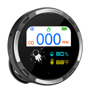 2024 Novo Detector de Gás Multi portátil inteligente Mini Monitor de Qualidade do Ar à Prova D 'Água Analisador de Gás Redondo - Product Image 1