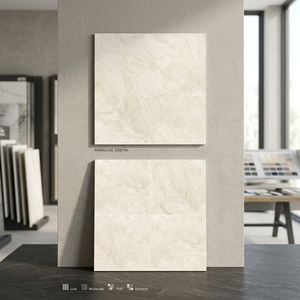 Vistaar 1200x1200mm Paradise Crema Design Polished Porcelain Floor <b>Tiles</b> for Living Room - Product Image 1