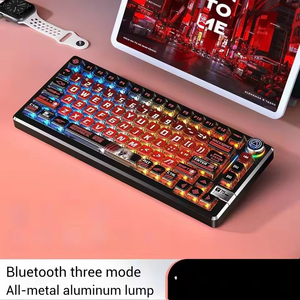 คีย์บอร์ดกลไกอะลูมิเนียมไร้สาย BT สามโหมด สำหรับเล่นเกมอีสปอร์ต แบบ Hot Plug - Product Image 6