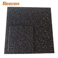 Fabricant chinois de revêtements de sol en caoutchouc antidérapants texturés pour salle de sport, tapis en caoutchouc de 100 cm * 100 cm pour centre d'entraînement en salle