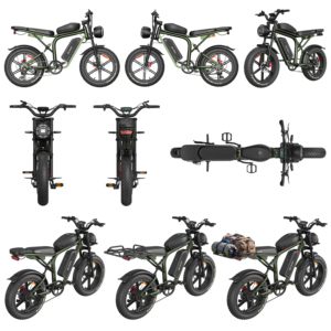 Bicicleta Eléctrica Todoterreno de 250W con Neumáticos Gruesos de 20 Pulgadas, Doble Batería, 25 km/h, Frenos Hidráulicos, Envío Directo desde Almacén en la UE, OEM - Product Image 3