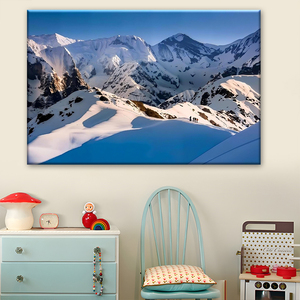 Impression sur toile Panorama des neiges de l'Himalaya 2026 - Art mural panoramique de <span class=keywords><strong>lac</strong></span> alpin <span class=keywords><strong>et</strong></span> de randonneur pour la décoration intérieure - Product Image 4