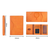 Dompet Magsafe dengan 6 Slot Kartu untuk Pria Wanita, Dompet Ponsel Magnetik untuk iPhone Seri 12~17 Plus/Air/Pro/Pro Max