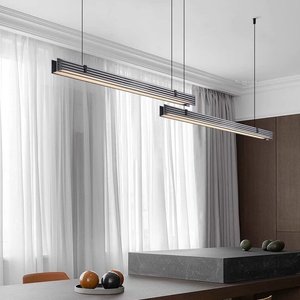 Lámpara Colgante de Vidrio Ondulado Lineal Minimalista para el Hogar, Diseño Creativo y Discreto de Lujo para Comedor, Bar o Isla de Cocina - Product Image 5