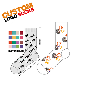 Biểu Tượng Tùy Chỉnh Không Có Tối Thiểu Đặt Hàng Thiết Kế Riêng Thời Trang Thêu Jacquard Mens Thể Thao Bông Crew Vớ Nhà Sản Xuất - Product Image 3