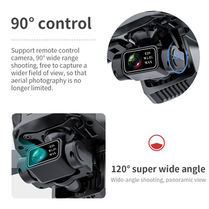 Drone <span class=keywords><strong>KF101</strong></span> <span class=keywords><strong>MAX</strong></span> avec nacelle 3 axes, portée GPS 3KM, double caméra 4K à flux optique, transmission 5G, EIS, quadricoptère RC jouet - Product Image 5