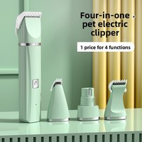 Nouveau produit transfrontalier Tondeuse électrique silencieuse en acier inoxydable pour animaux de compagnie, pour la toilettage des poils et des pattes, et la suppression des poils morts chez le chien
