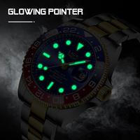 LIGE LG10051 Usine Montre automatique lumineuse étanche de luxe en acier inoxydable personnalisée Montre-bracelet à quartz pour hommes avec calendrier