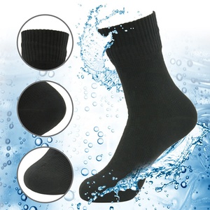 Chaussettes de randonnée et de cyclisme imperméables à 3 couches, respirantes, mi-mollet, résistantes à l'eau, pour hommes et femmes, pêche en plein air, ski, équitation - Product Image 4