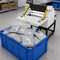 Machine d'emballage automatique de sacs pour entrepôt 3PL | Ensacheuse électrique semi-automatique abletop pour pochettes en polyéthylène, idéale pour la gestion de commandes à fort volume