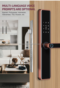 Mới Đầy Đủ Hợp Kim Khung Keyless Điện Khách Sạn 2025 Mã Cọ Từ Xa Mở Khóa Chống Trộm Sinh Trắc Học Cầu Nhập Tetlock Tuya Ứng Dụng Khóa - Product Image 2