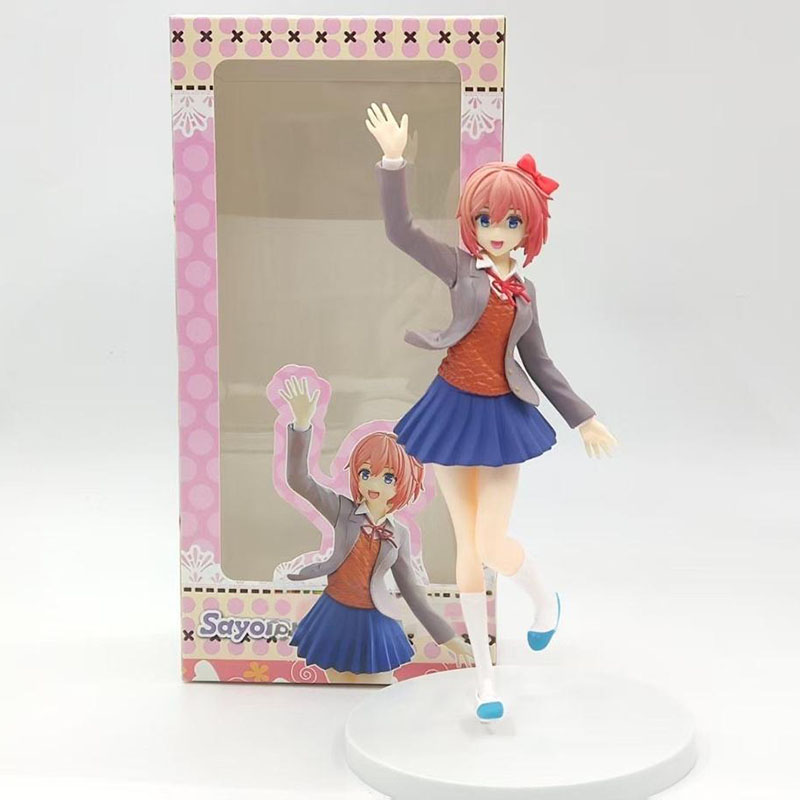 18cm Doki Doki Literature Club Monika Sayori Figure