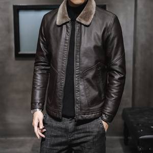 Мужская зимняя и осенняя куртка с меховым воротником - Product Image 4