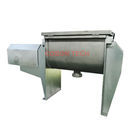 Mélangeur à ruban automatique en acier inoxydable 100kg/200kg/300kg avec moteur et engrenage, mélangeur horizontal pour le mélange de poudres