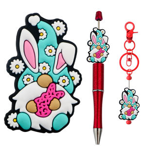 Venta al por mayor sin BPA fácil <span class=keywords><strong>de</strong></span> encadenar bebé DIY collar pulsera <span class=keywords><strong>Bad</strong></span> <span class=keywords><strong>Bunny</strong></span> personaje encantos Pascua Focal cuentas para bolígrafos - Product Image 1