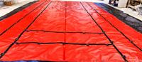 Tissu enduit de PVC de haute qualité résistant aux UV et ignifuge pour rideau latéral de camion, bâche en PVC