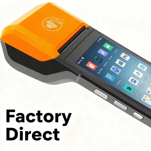 H10P Android 14 Smart POS Terminal 58mm Thermal Printer NFC 1D/2D Scan for Retail Logistics