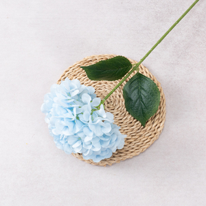 Hortensia en soie à 90 pétales, style Wabi-sabi, à faible saturation, couleur Morandi, à tige unique, fabriqué en Chine, centre de table, fleur artificielle - Product Image 5