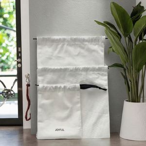 Sacs à chaussures en toile de coton biologique à cordon de serrage, robustes et recyclables, pour hôtel, blanchisserie, vêtements et chaussettes, prix usine personnalisé - Product Image 1