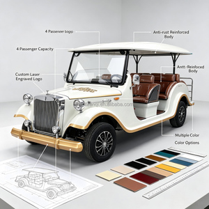 Renqi 72V/4kw 100AH Motor AC, Auto Eléctrico Retro Convertible, Ideal <span class=keywords><strong>para</strong></span> Lugares Turísticos y Eventos de Boda - Product Image 3