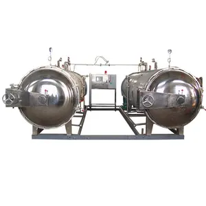 Commercial continuous boiling steam sterilizer pot or retort sterilizer