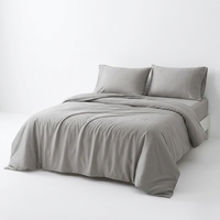 Parure de lit en viscose de bambou 100 % certifiée OEKO Standard, rafraîchissante et respirante, avec housse de couette et drap-housse, taille King Size, vente en gros
