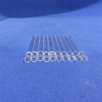 Tube en quartz transparent de haute pureté personnalisé, tuyau en verre de silice bloqué pour services de pliage, découpe et soudage