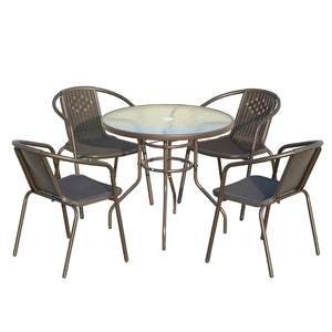 Customized Modern Outdoor Rattan Furniture Leisure Chairs Balcony Tables with Waterproof Feature Including <strong>Patio</strong> <strong>Umbrellas</strong> <strong>Bases</strong> - Product Image 1