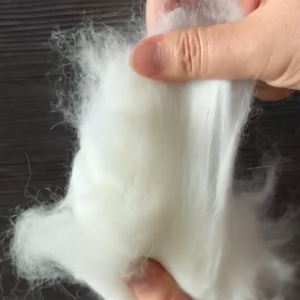 핫 세일 친환경 화이트 앙고라 토끼 섬유 탑 공장-방적용 탈모 하이 퀄리티 - Product Image 1