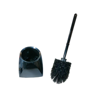 EcoClean Ensemble de brosse pour toilette à long manche en plastique de haute qualité, nettoyage en profondeur, facile à assembler avec support