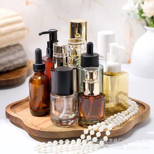 Wooden Rotating <b>Tray</b> <b>Storage</b> Organizer For Bathroom Toiletries And Kitchen Condiments Irregular Shape Non Slip Base - Product Image 1